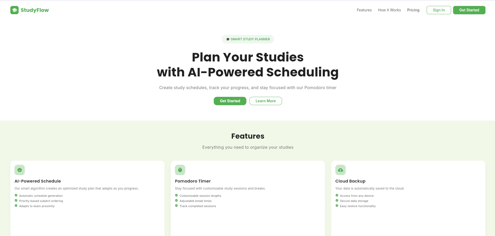StudyFlow 제품 배너