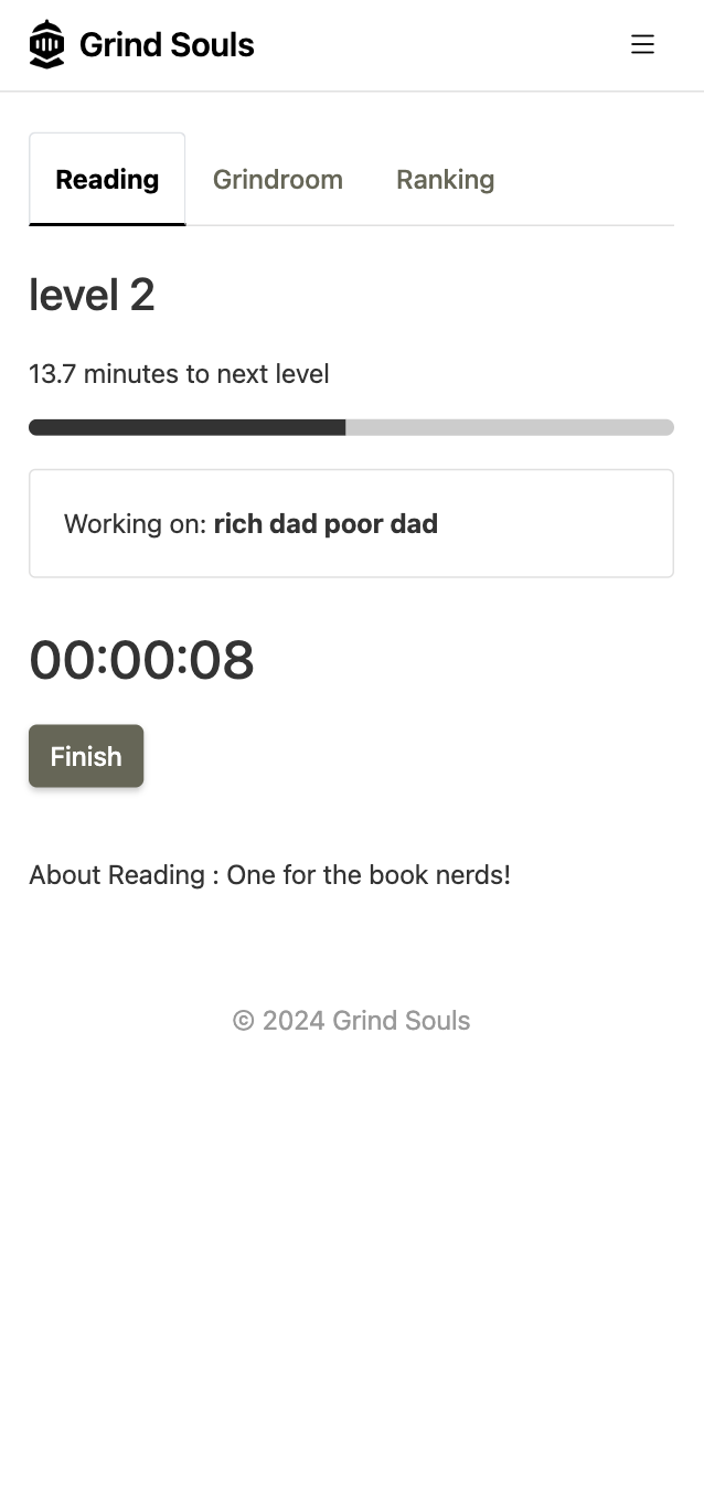Mídia 4 de Grind Souls ⚔️ - Game sua produtividade e alcance seus objetivos juntos