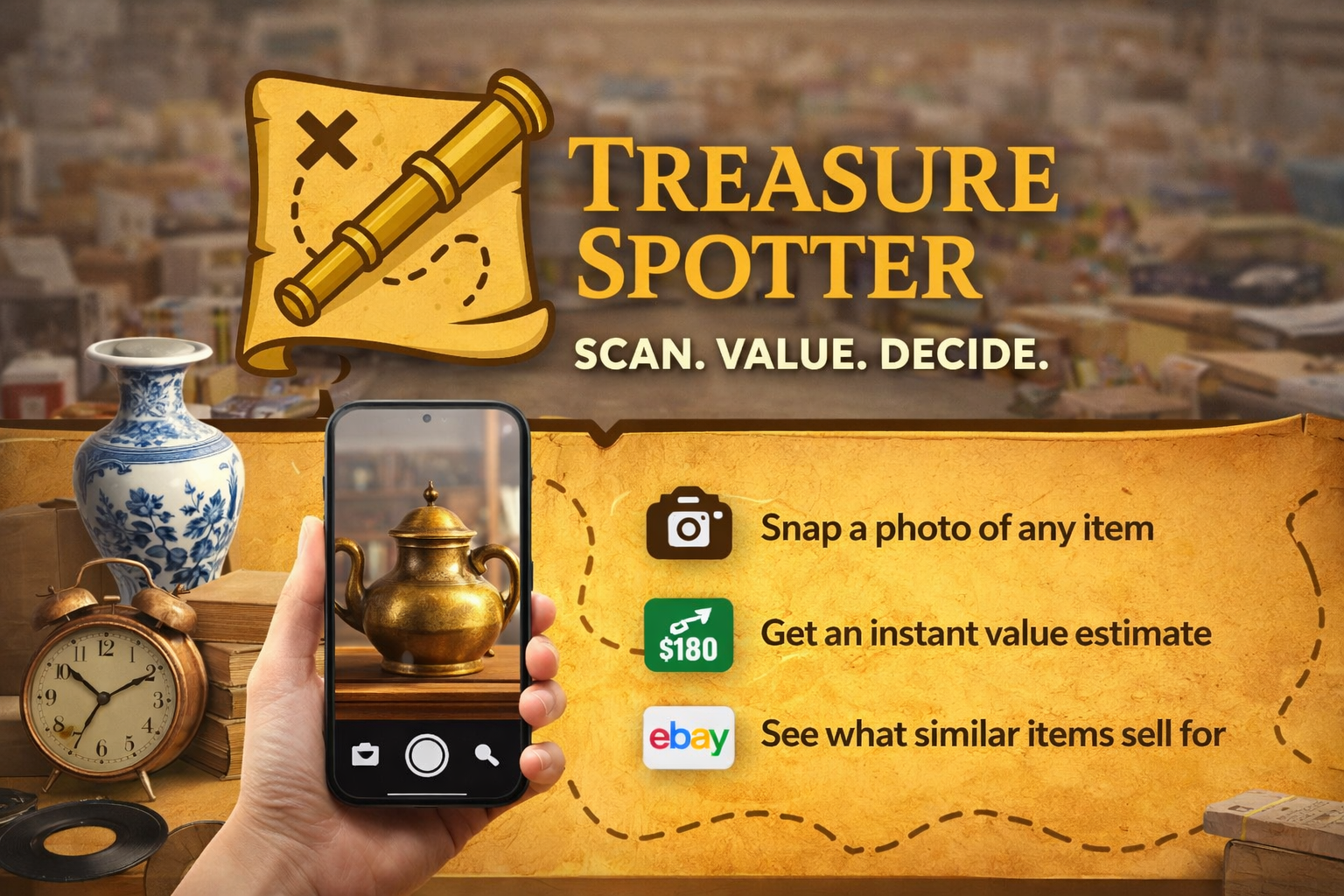 Treasure Spotter AI - Main product screenshot demonstrating key features and user interface