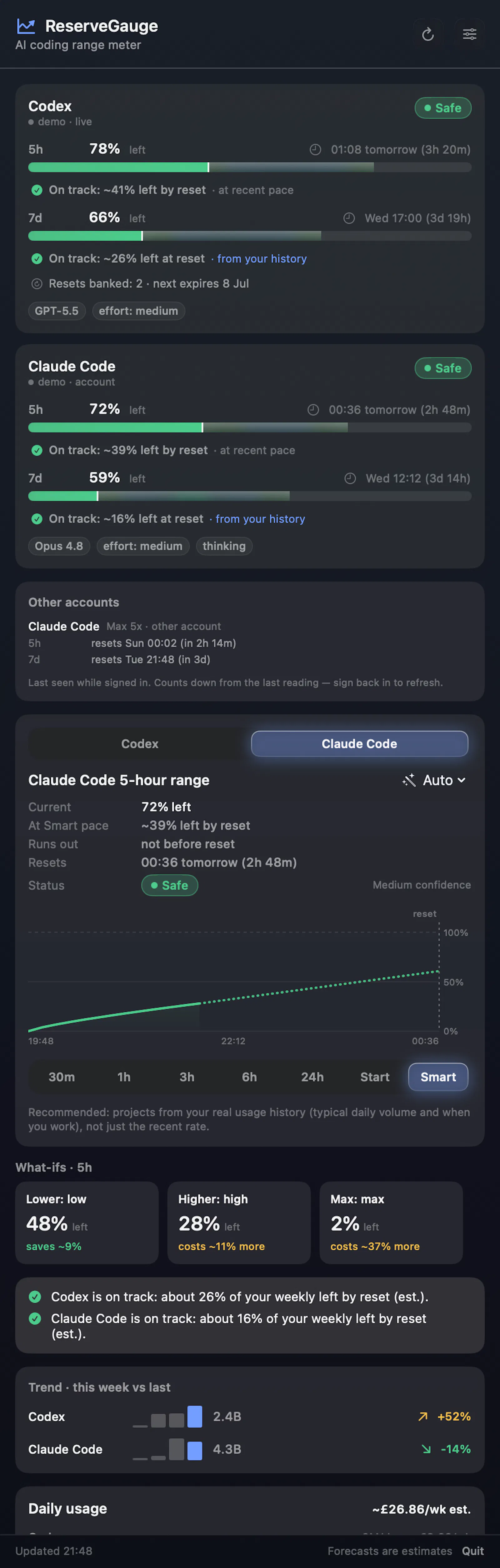 ResereveGauge screenshot 3