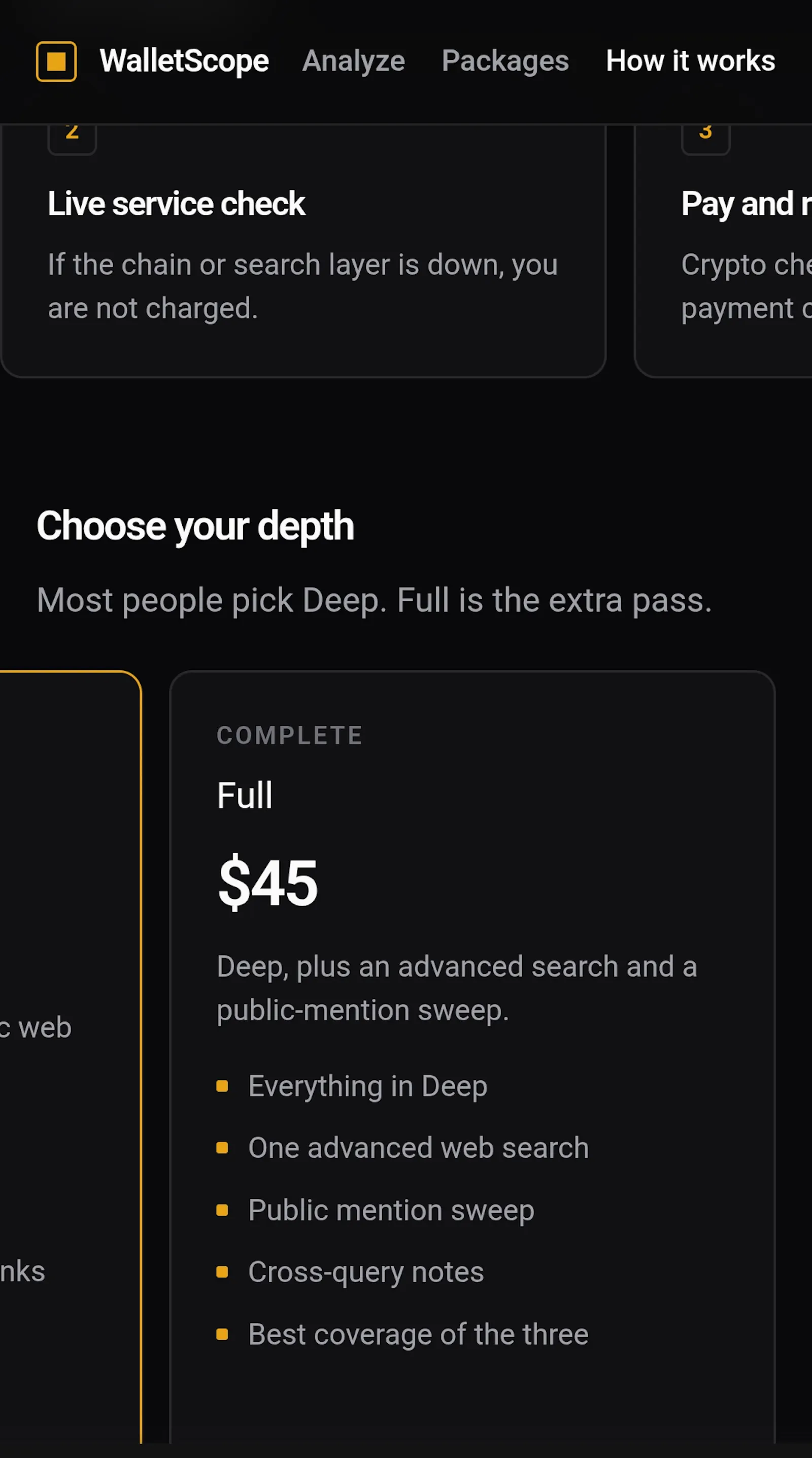 WalletScope - Deep in chain screenshot 1