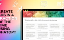 AdAssist Pro: GPT-4 Online Ad Prompts media 3