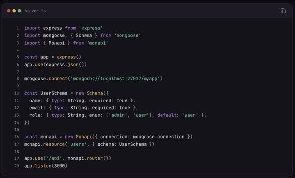 monapi - Main product screenshot demonstrating key features and user interface