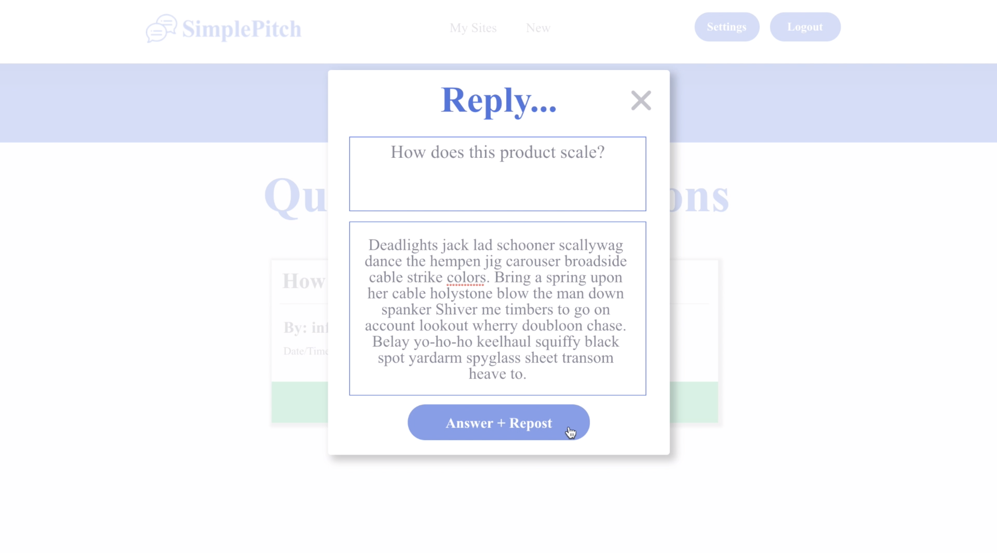 SimplePitch gallery image