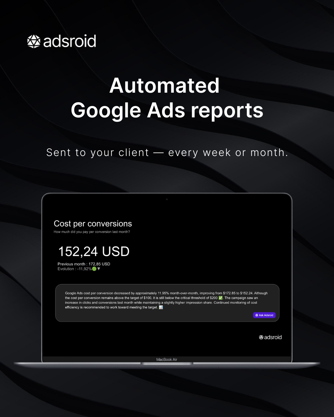 Adsroid - Screenshot 3 showing product features and functionality