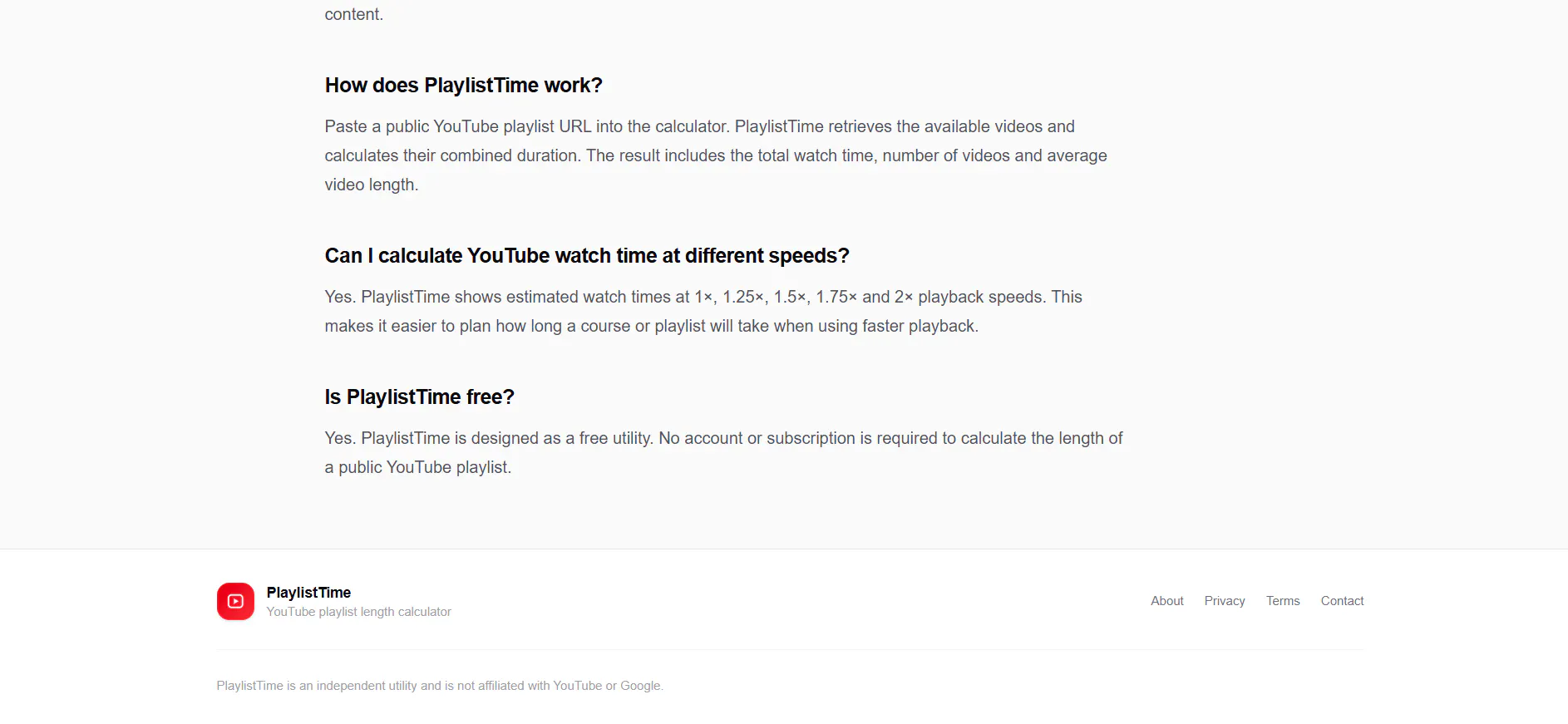 youtube-playlist-length-calculator gallery image