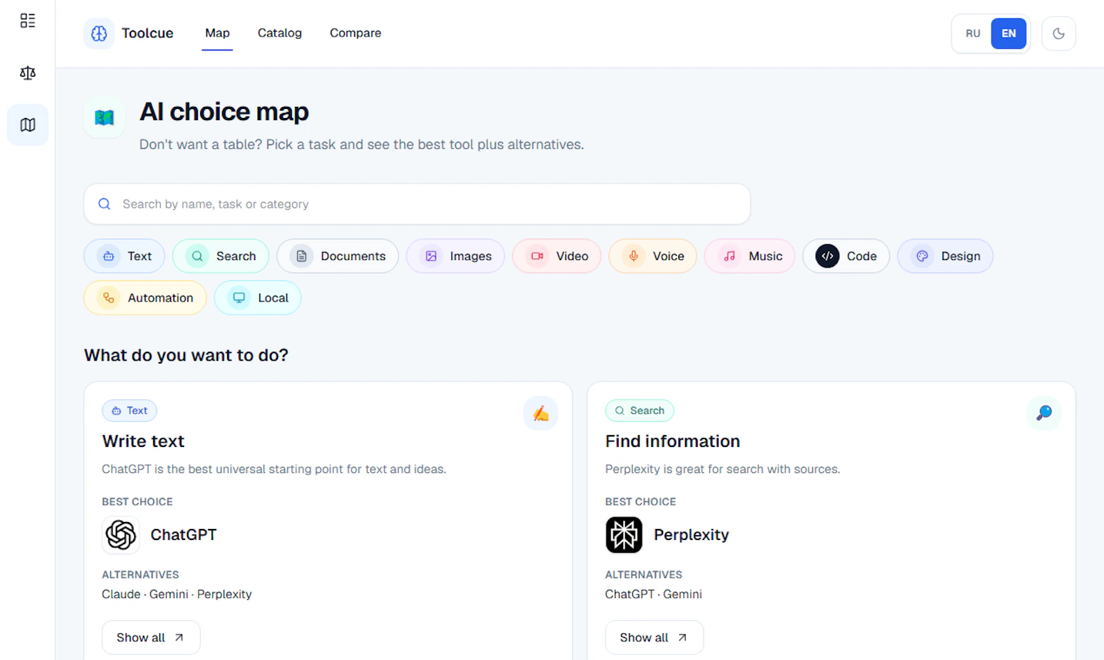Toolcue screenshot 2