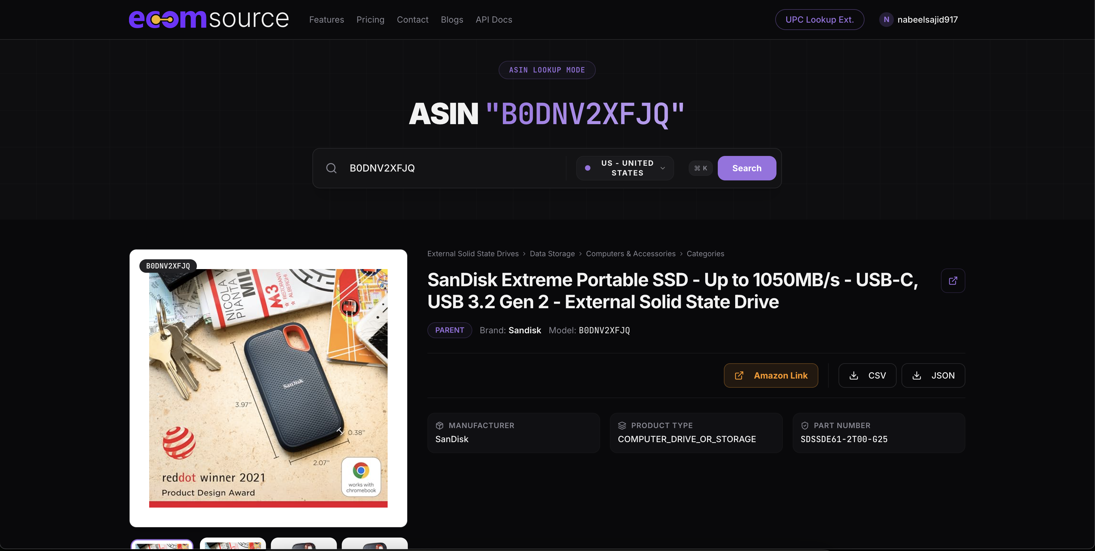 ecomsource.ai - Screenshot 5 showing product features and functionality
