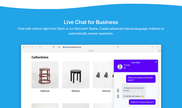 Live Chat for Slack and Microsoft Teams gallery image
