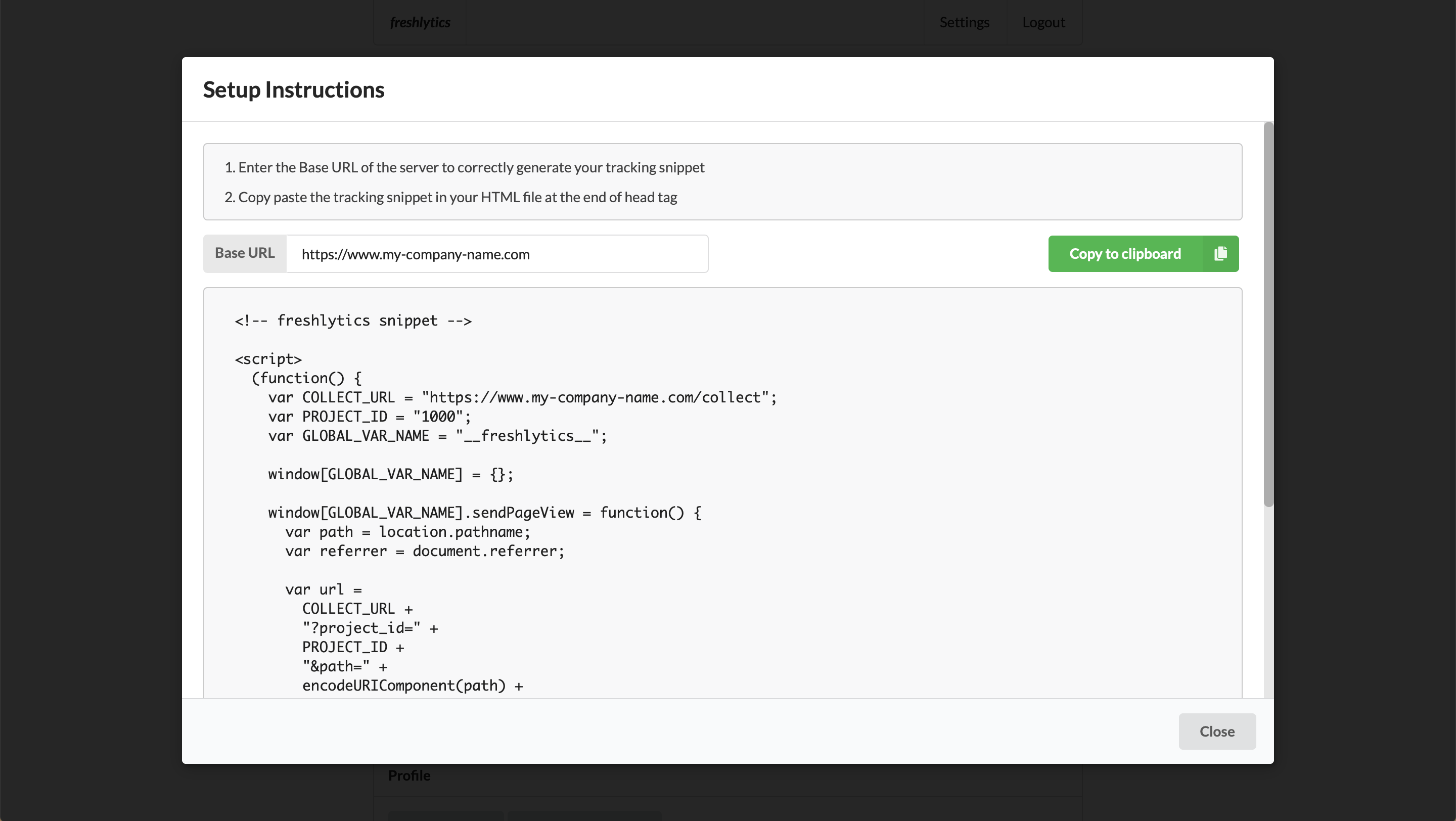 Freshlytics gallery image