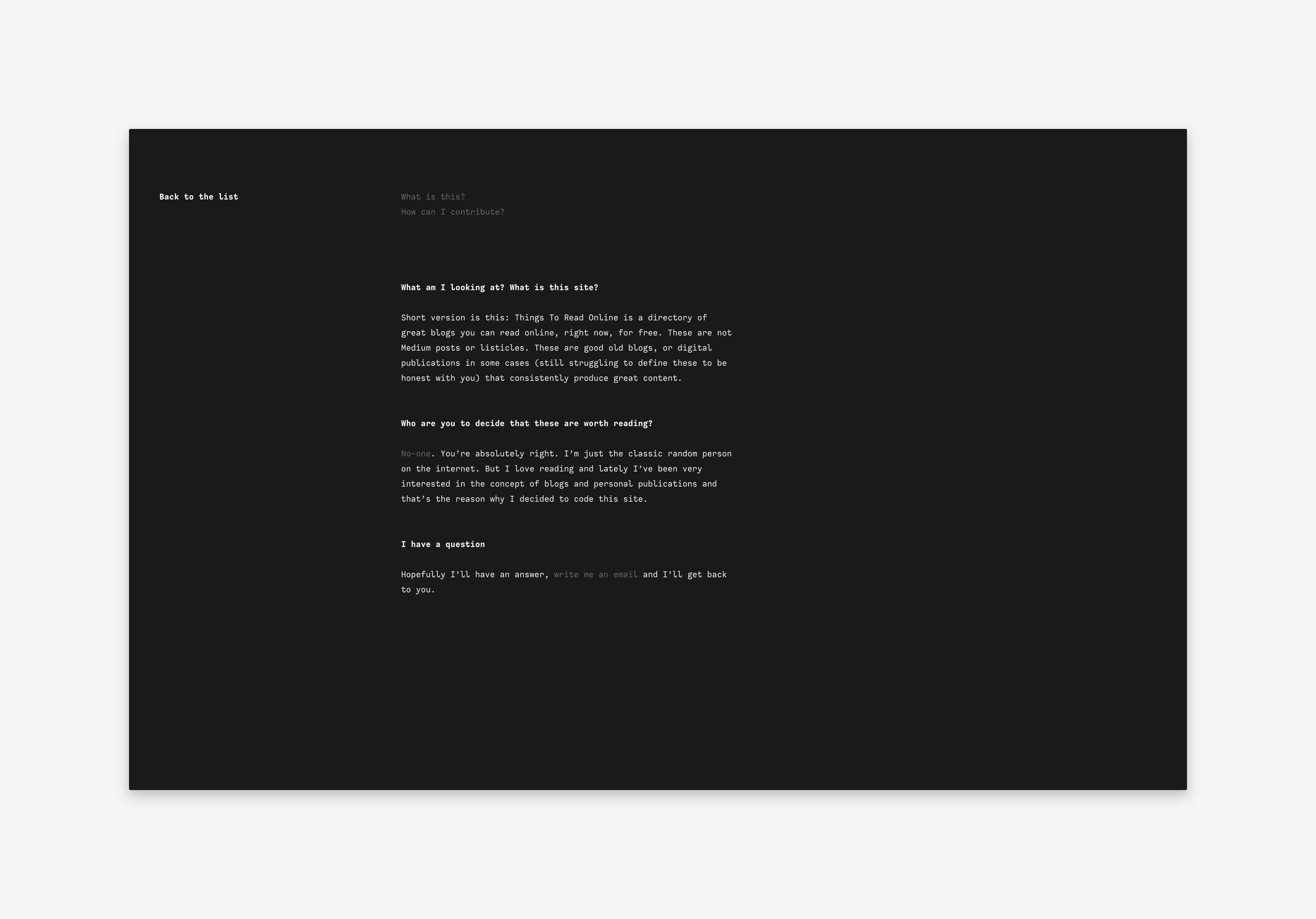 Things To Read Online gallery image