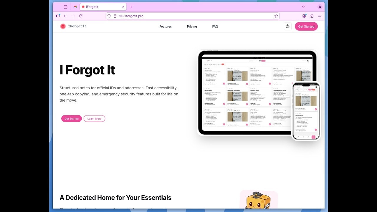 IForgotIt gallery image