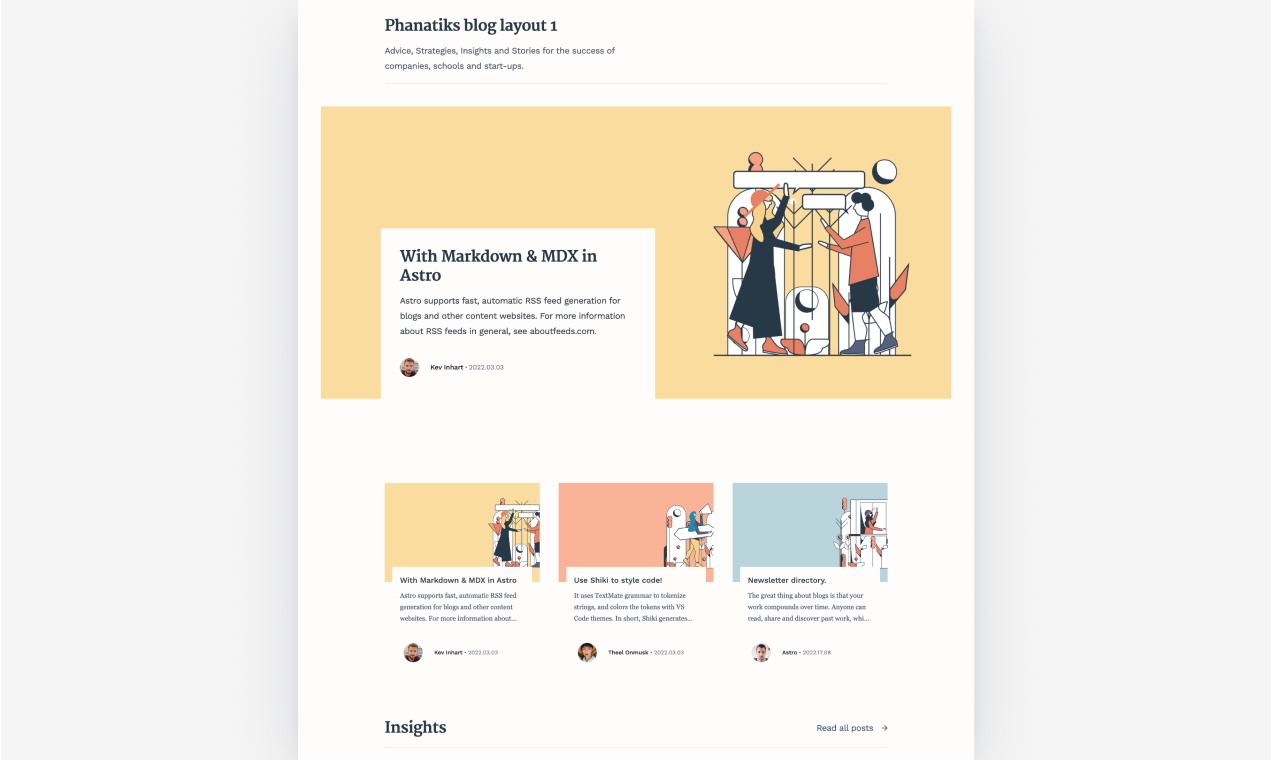 Slagen - Een elegant blogthema gebouwd met Astro, Tailwind CSS & MDX media 2
