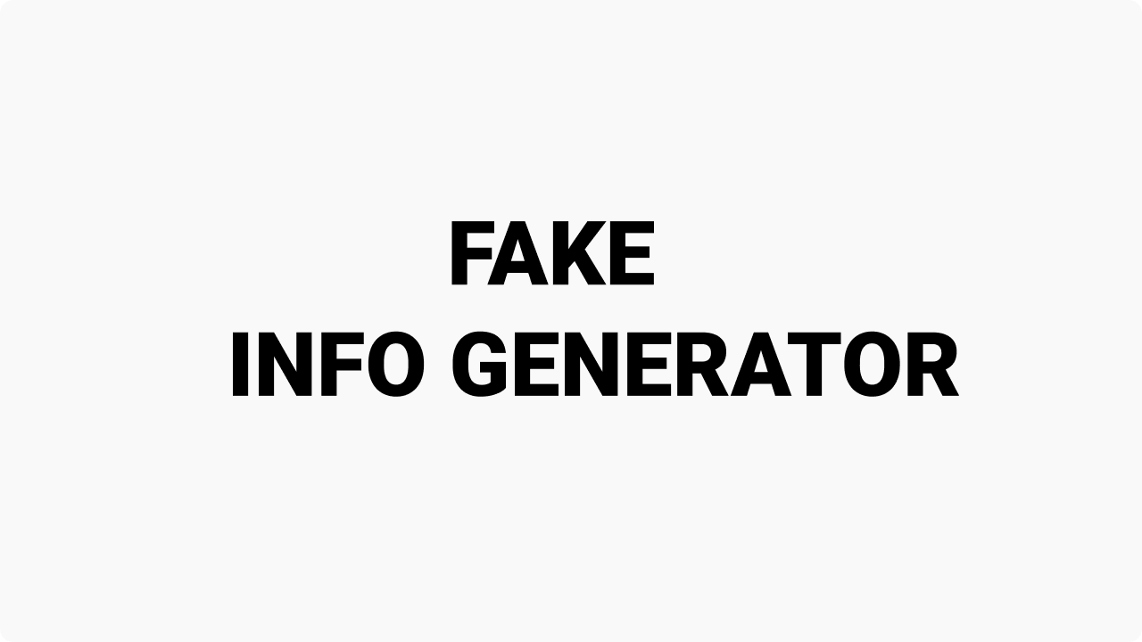 fake generator