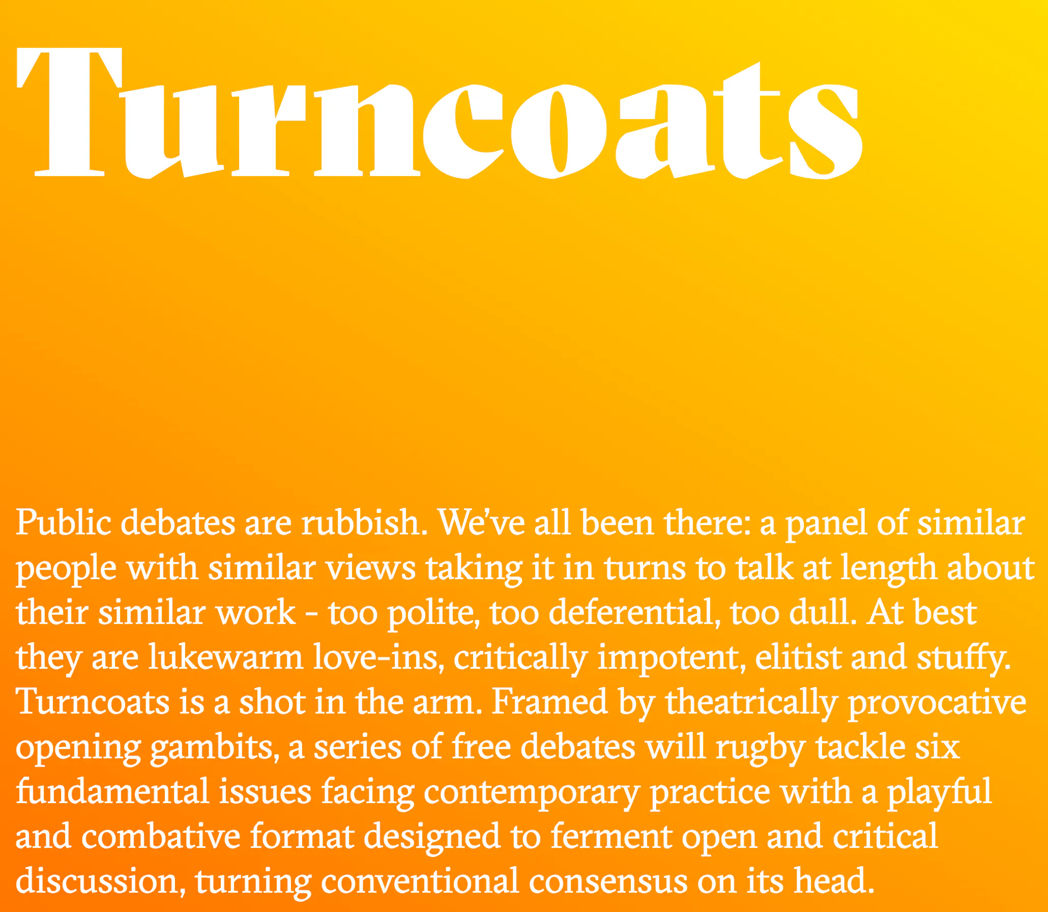 Turncoats