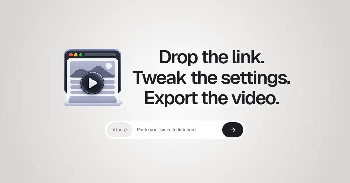 Website Scroll Video gallery image