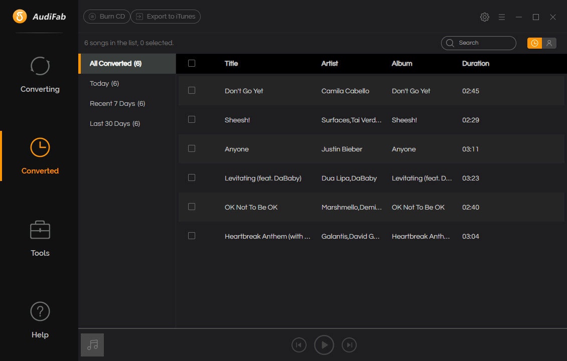 AudiFab Spotify Music Converter media 4