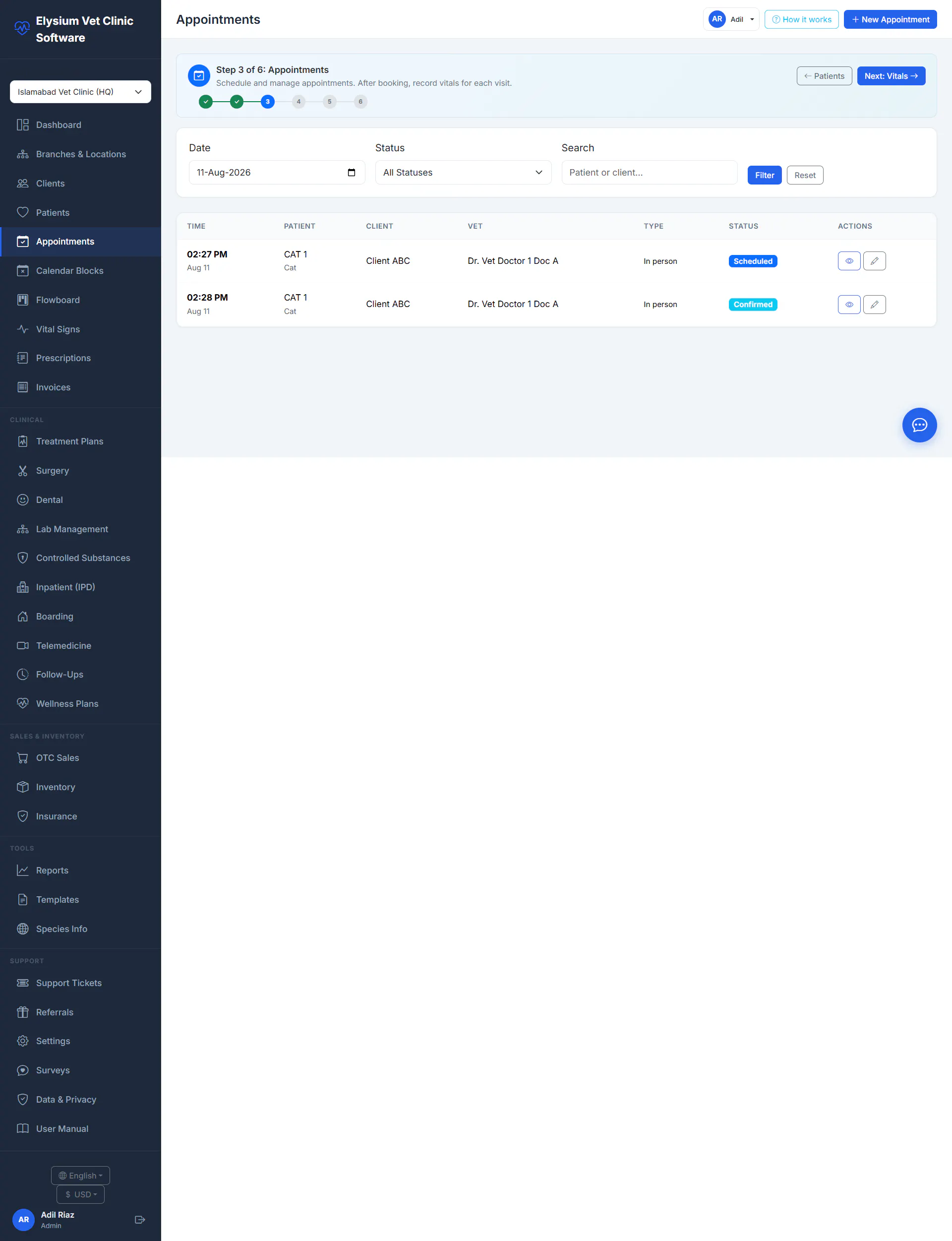 Elysium Vet Clinic Software gallery image
