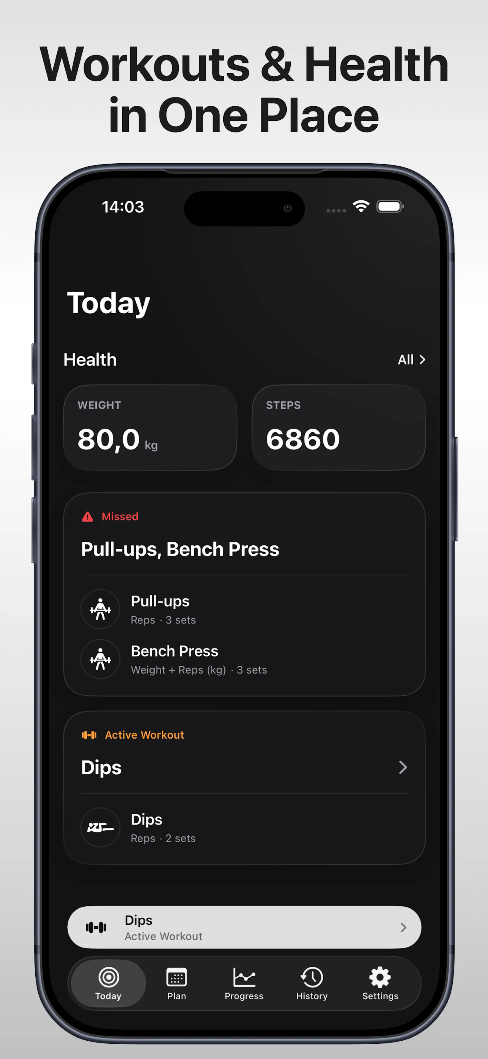WorkoutDay screenshot 1