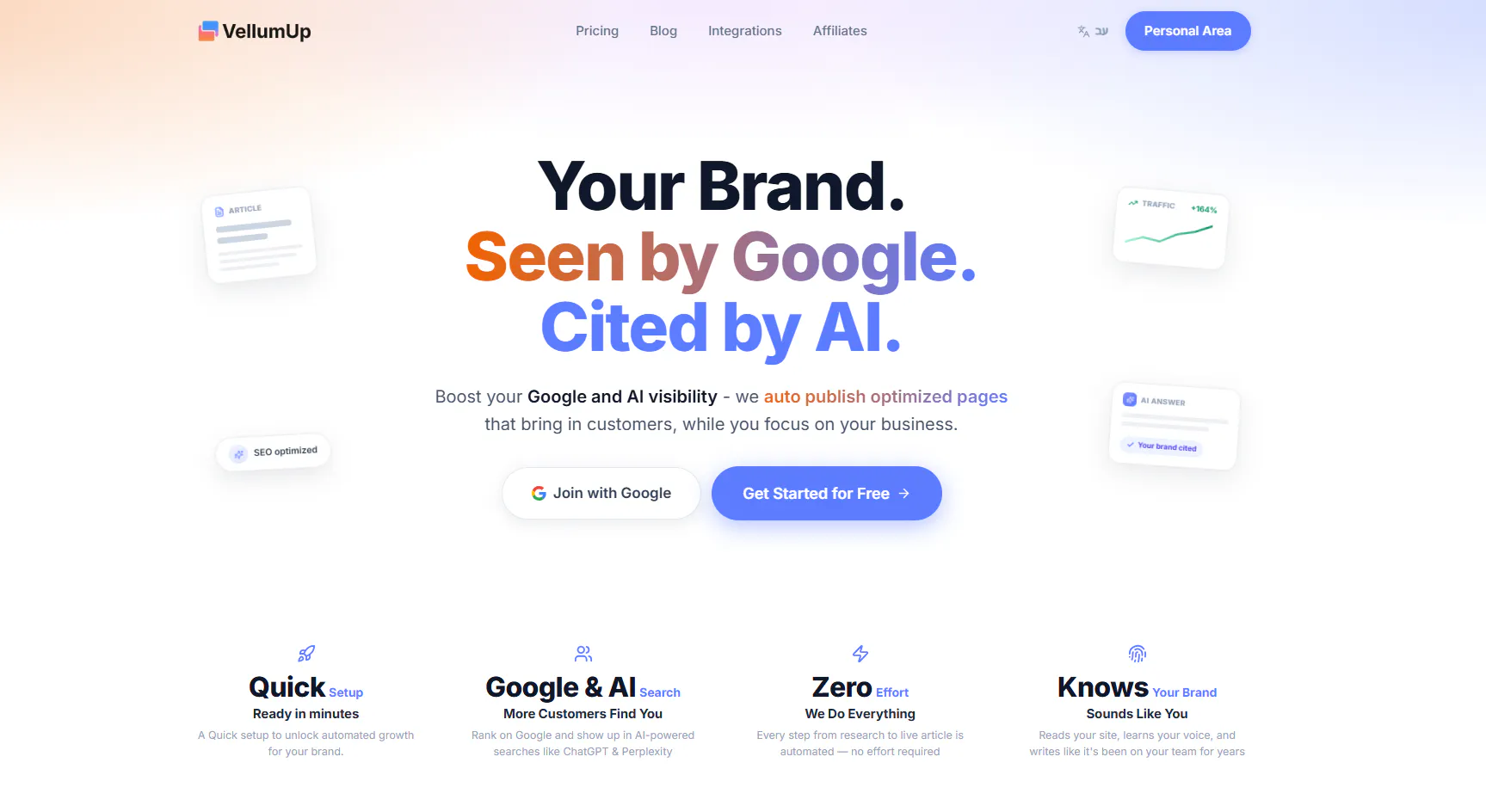 VellumUp — On-Brand Content for SEO & AI gallery image