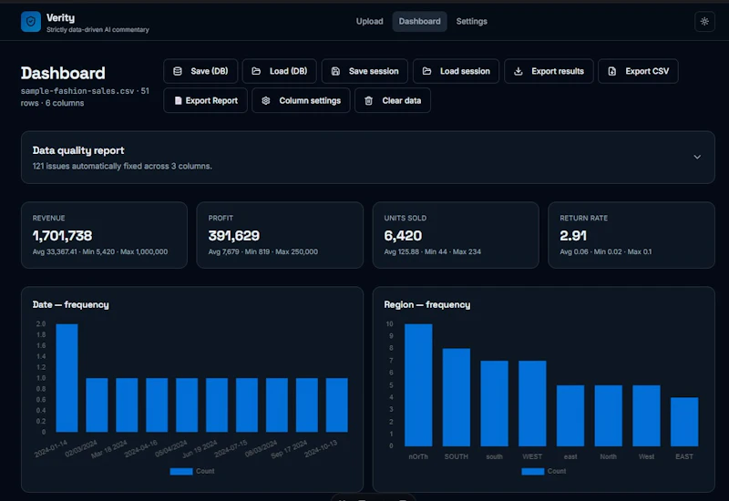 Verity – AI Data Whisperer screenshot 2