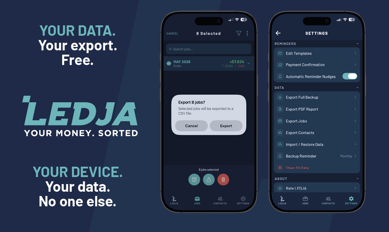 LEDJA — Job & Payment Tracker gallery image