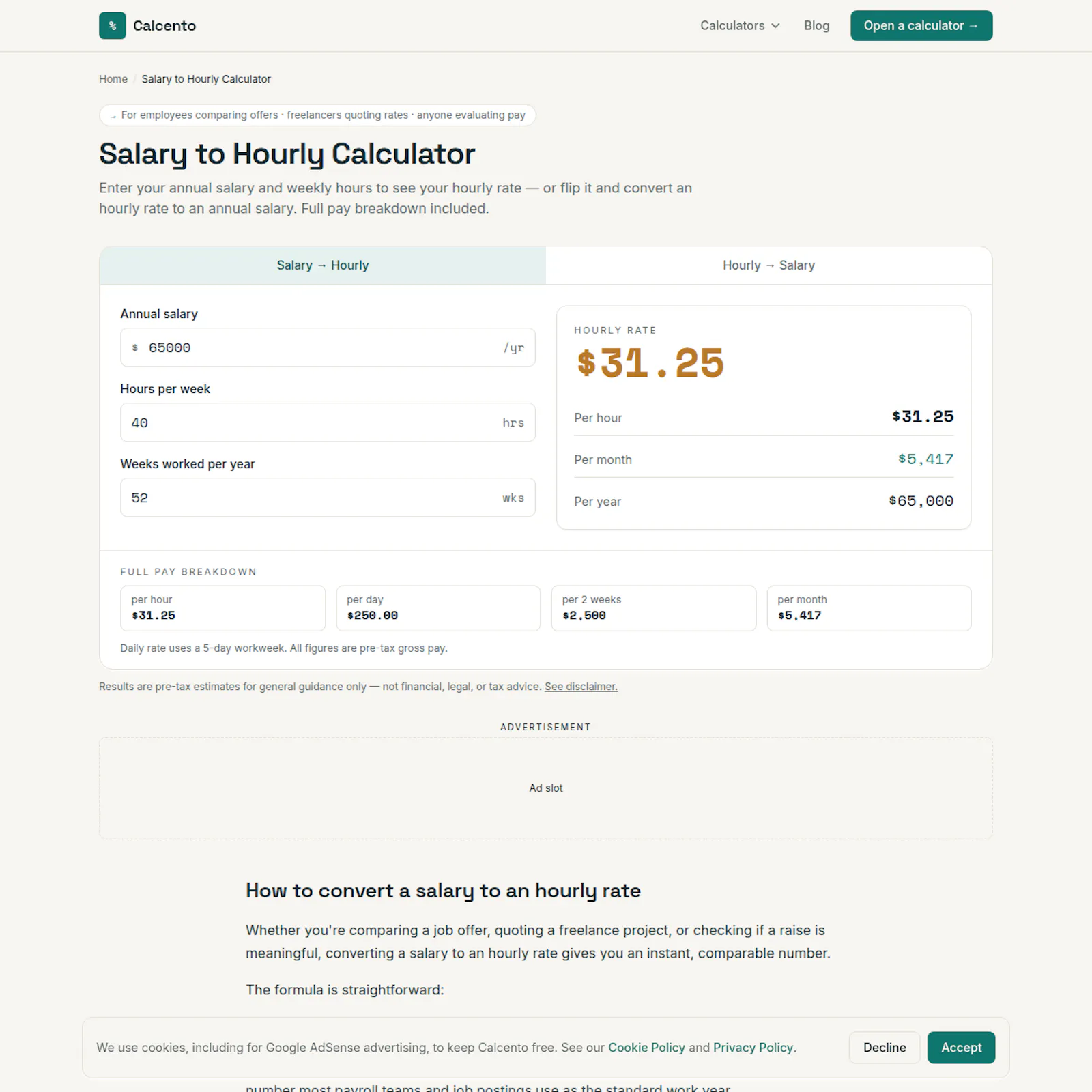 Calcento screenshot 4
