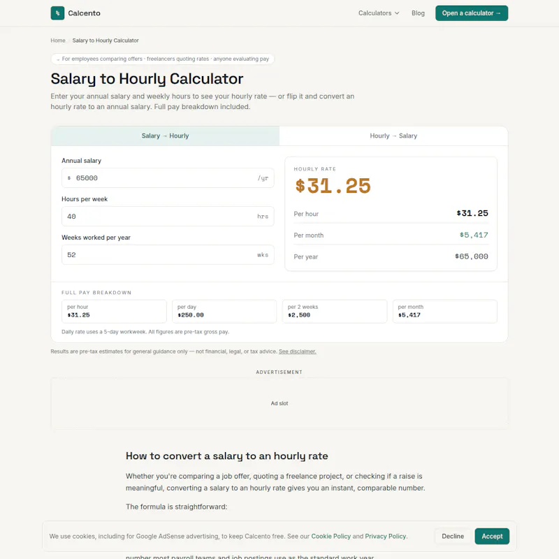 Calcento screenshot 4