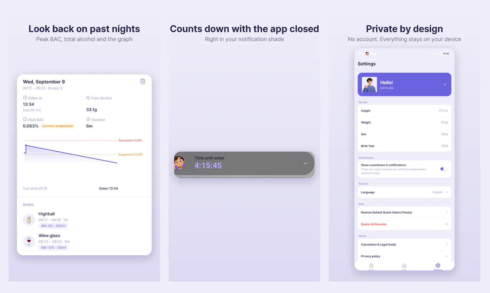 Safedrink screenshot 2