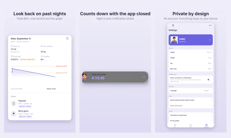 Safedrink screenshot 2