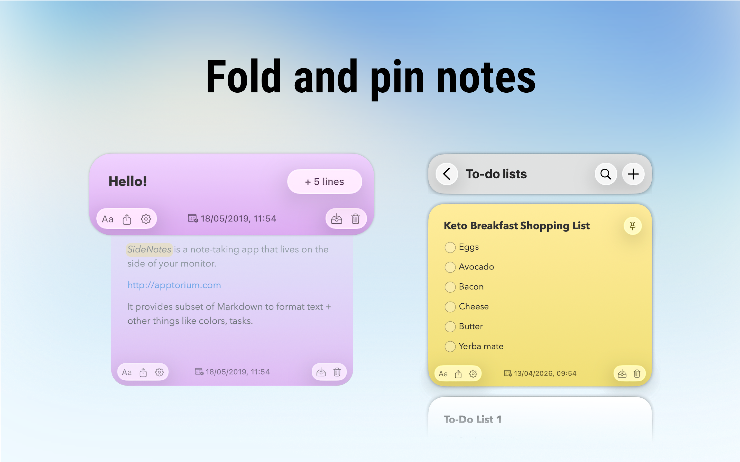 SideNotes gallery image