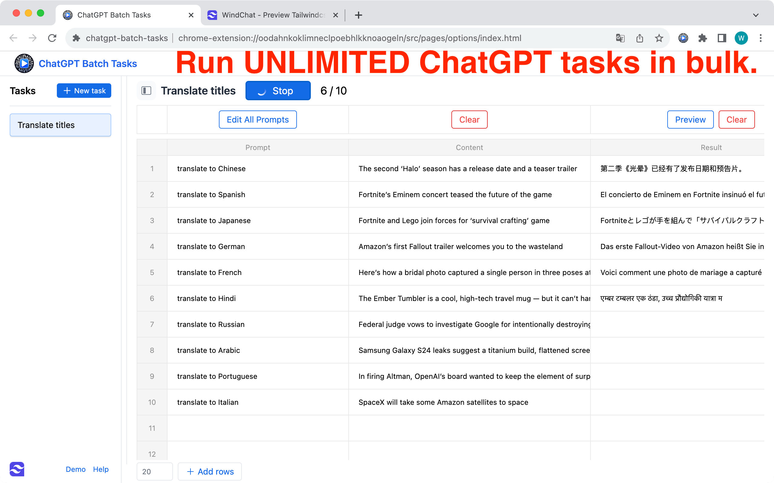 ChatGPT Batch Tasks media 1