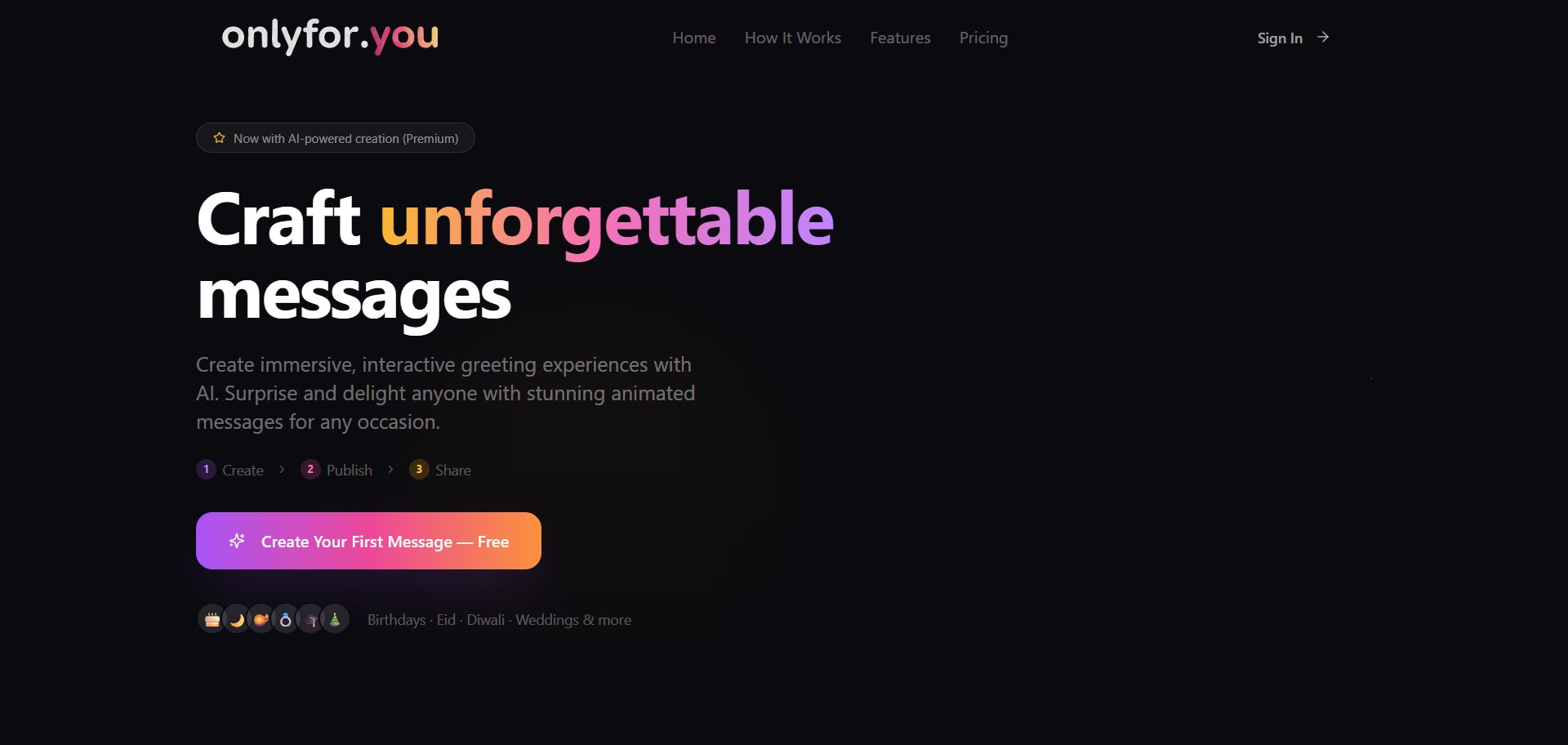 OnlyFor.You - Main product screenshot demonstrating key features and user interface
