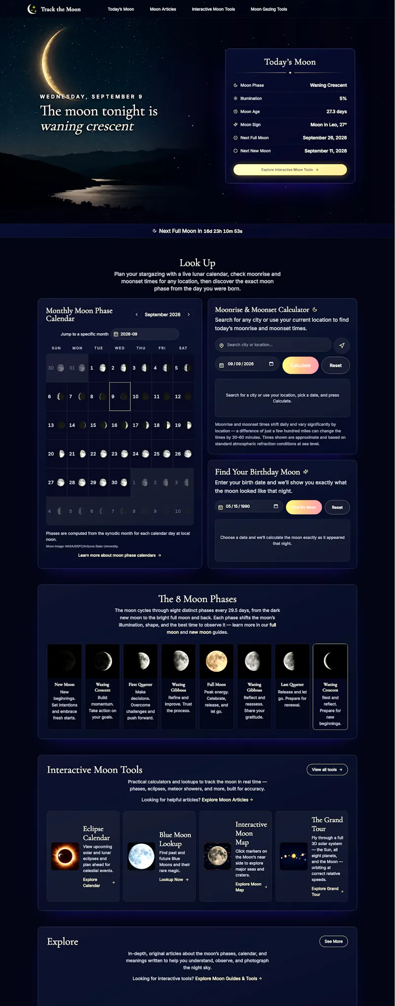 Track the Moon screenshot 1