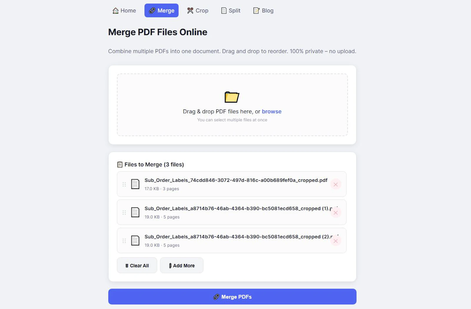 PDFcone screenshot 2