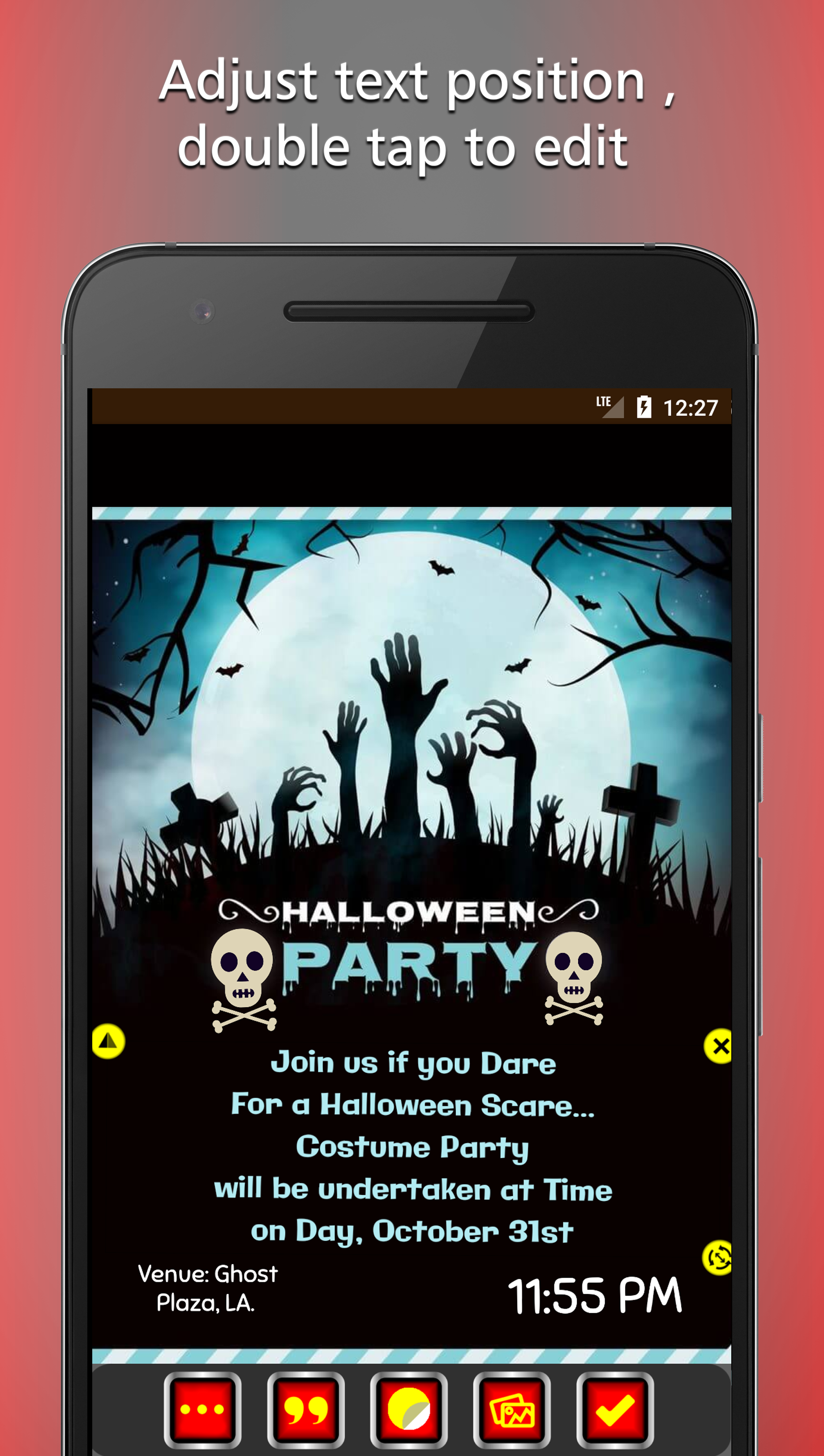 halloween Party invitation Card Maker gallery image