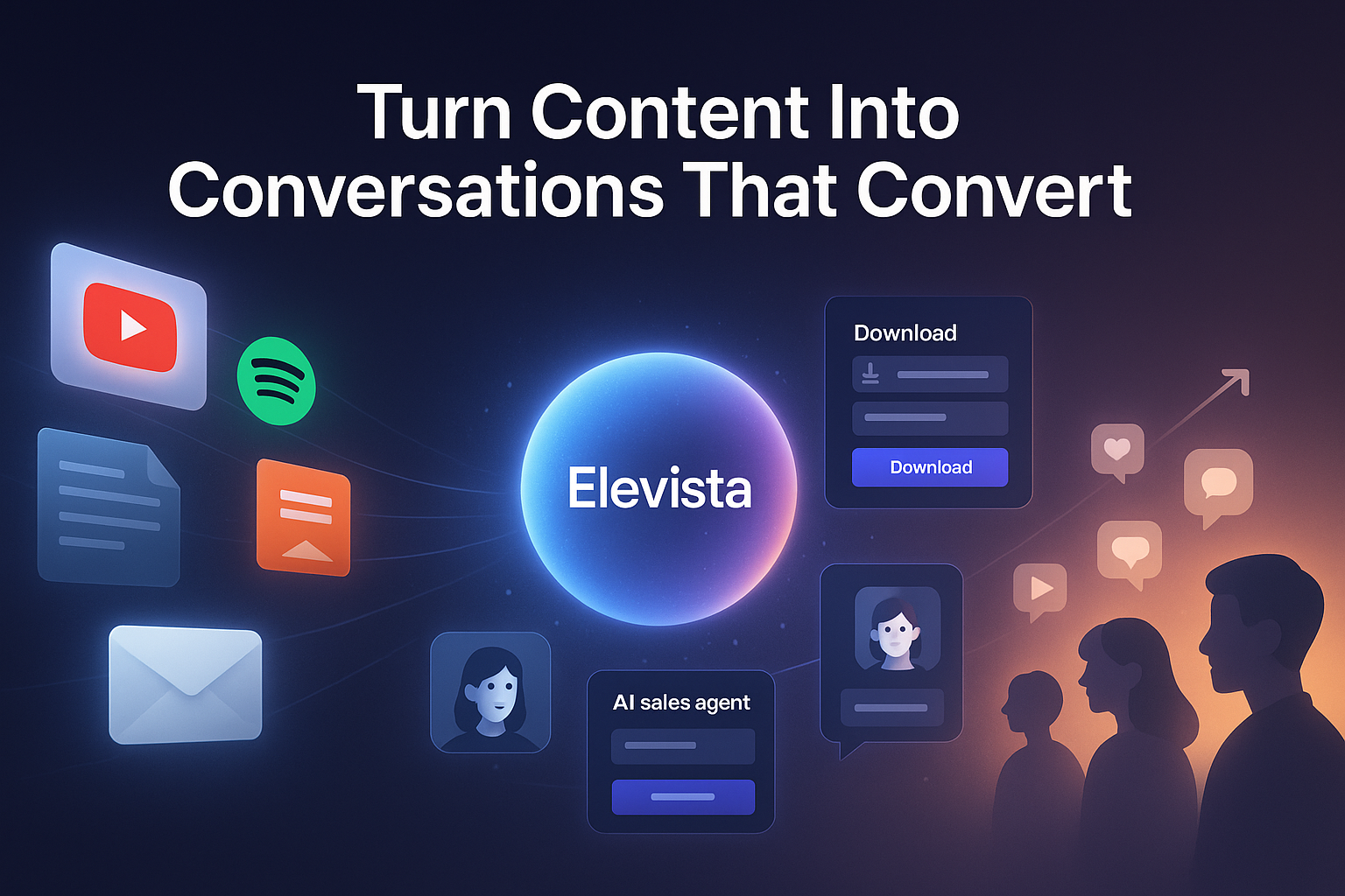 Elevista.ai - 您的AI鏈接生物鏈接可驅動增長和銷售24/7 media 1