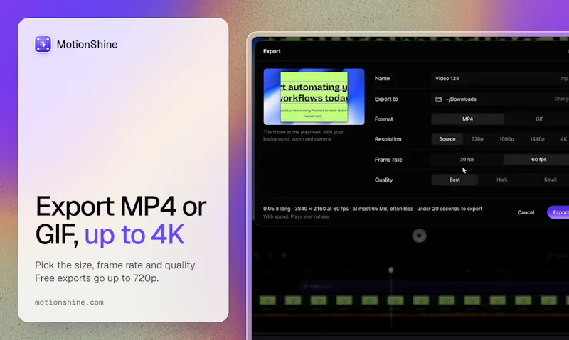 MotionShine screenshot 6