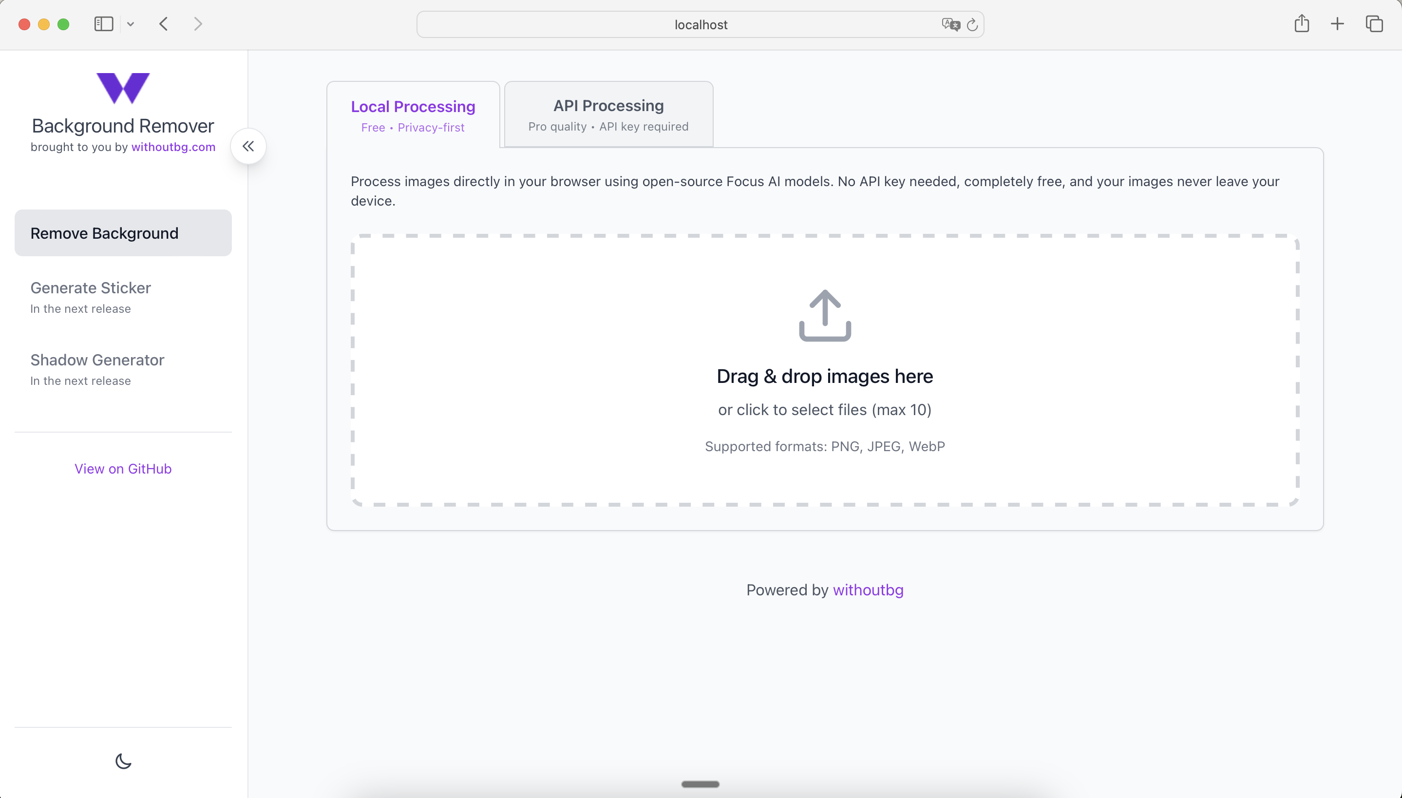 withoutBG gallery image