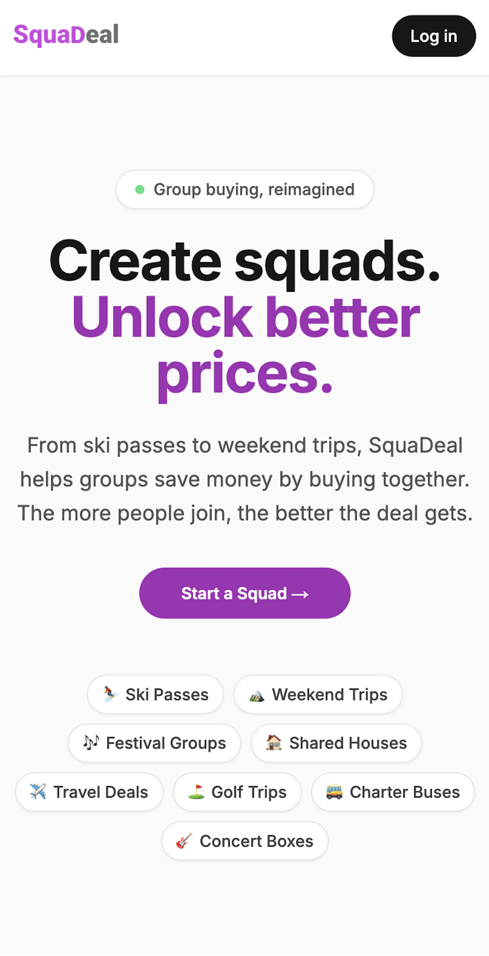 Squadeal screenshot 1