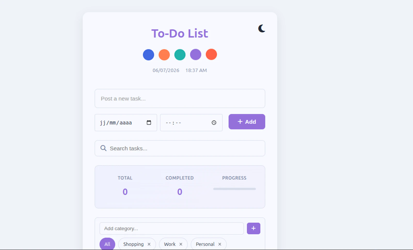 Todo App screenshot 1