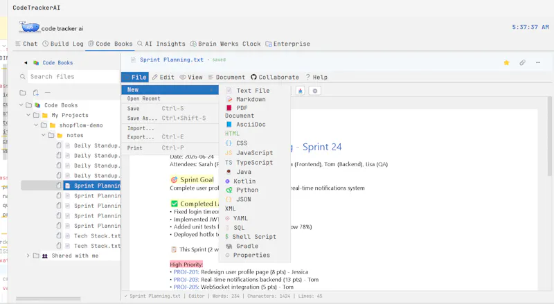 Code Tracker AI screenshot 3