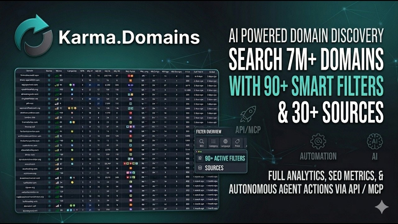Karma.Domains: AI Search 7M+ Domains gallery image