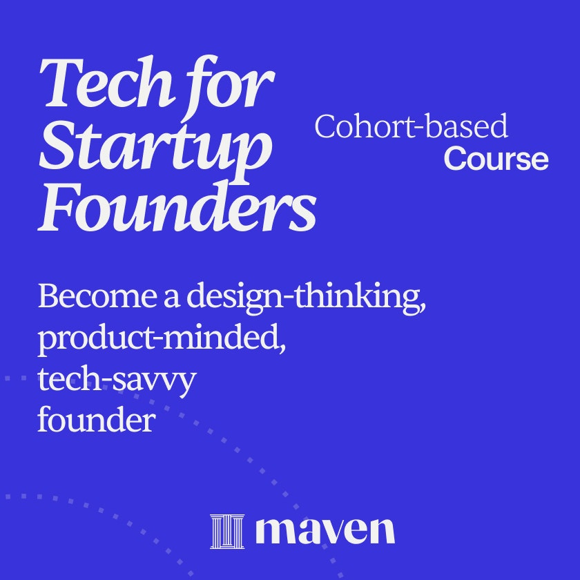 Tech pour les fondateurs de startup (classe)