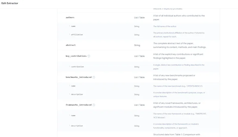 Turn any document into structured data screenshot 5