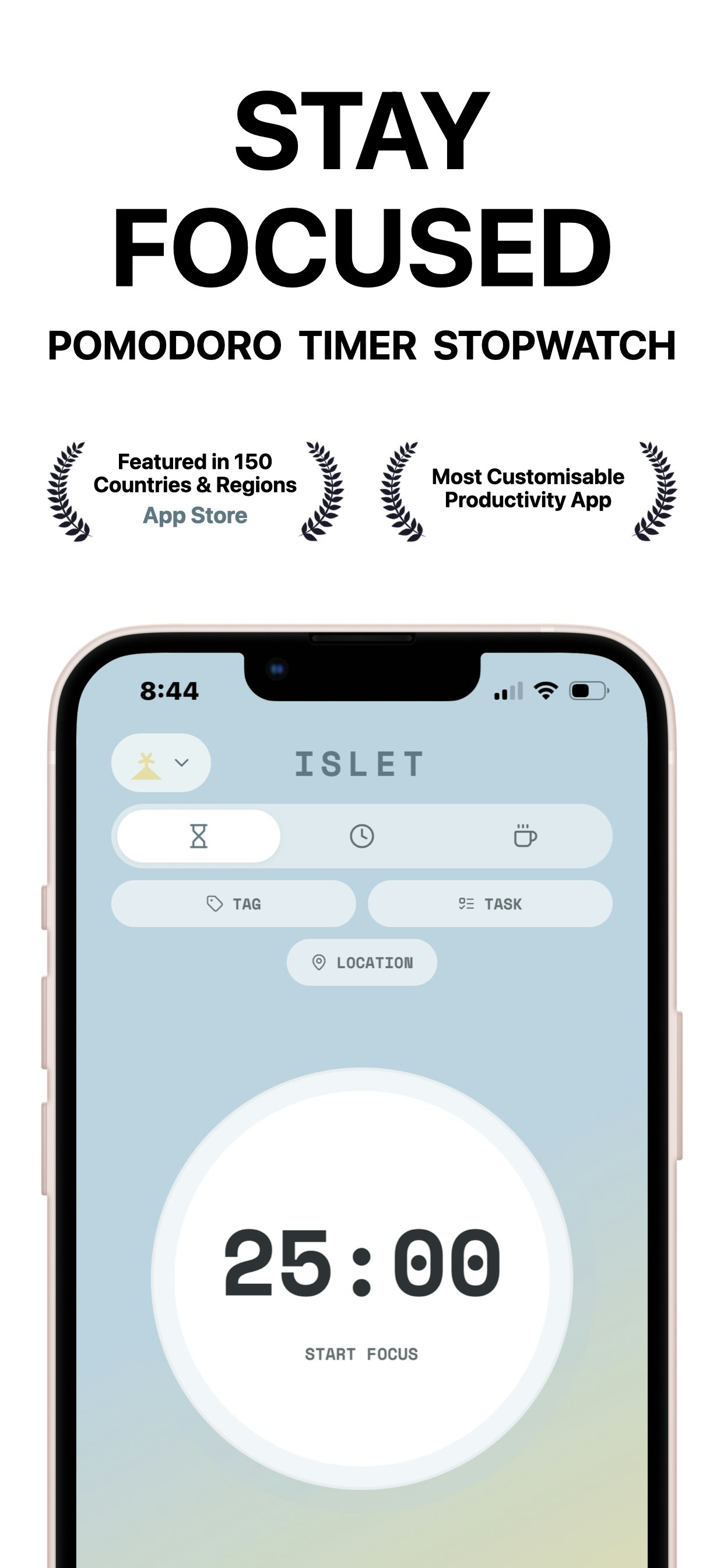 Islet: Focus Your Way - Screenshot 3 showing product features and functionality