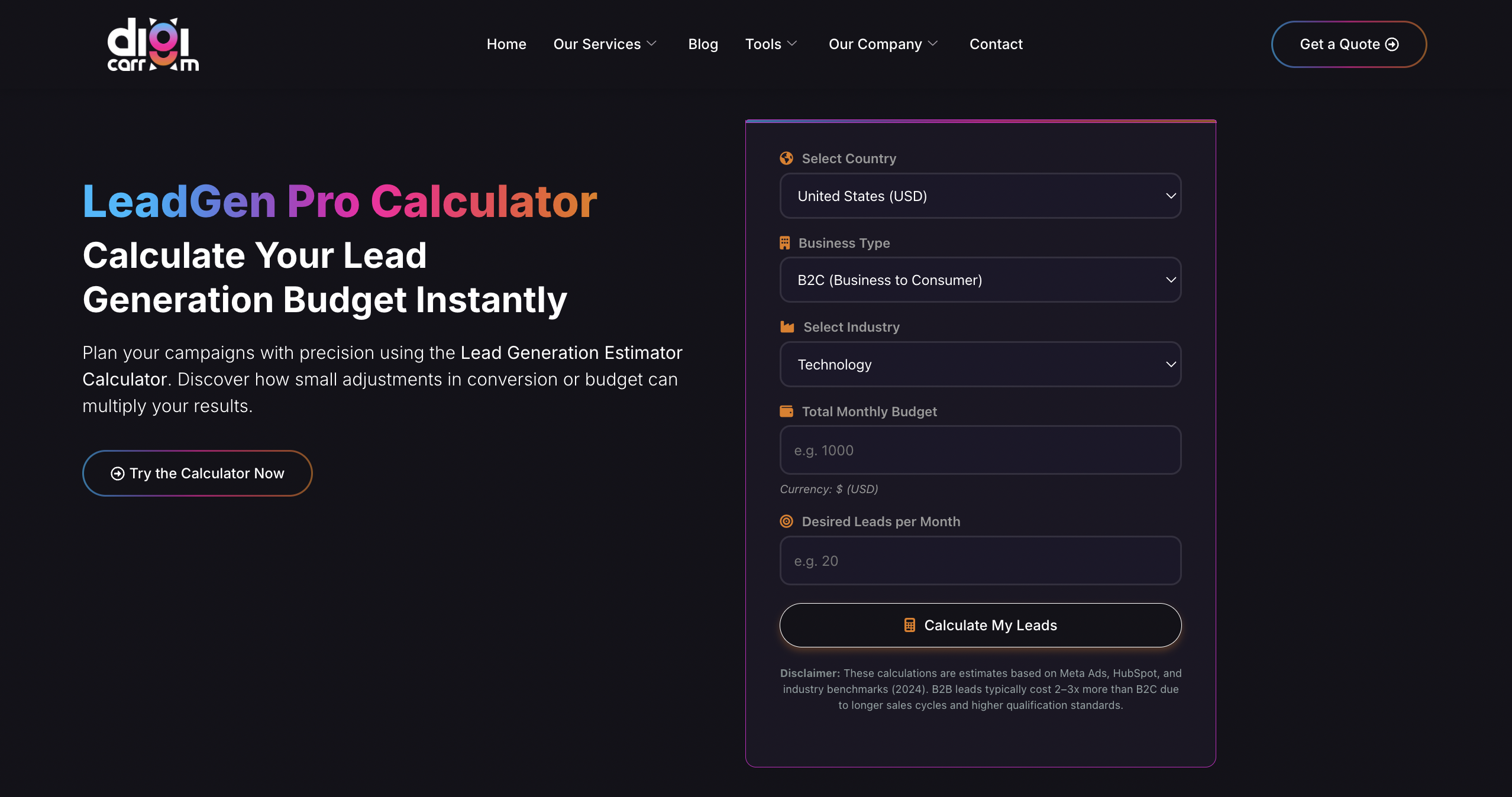 LeadGen Pro Calculator gallery image