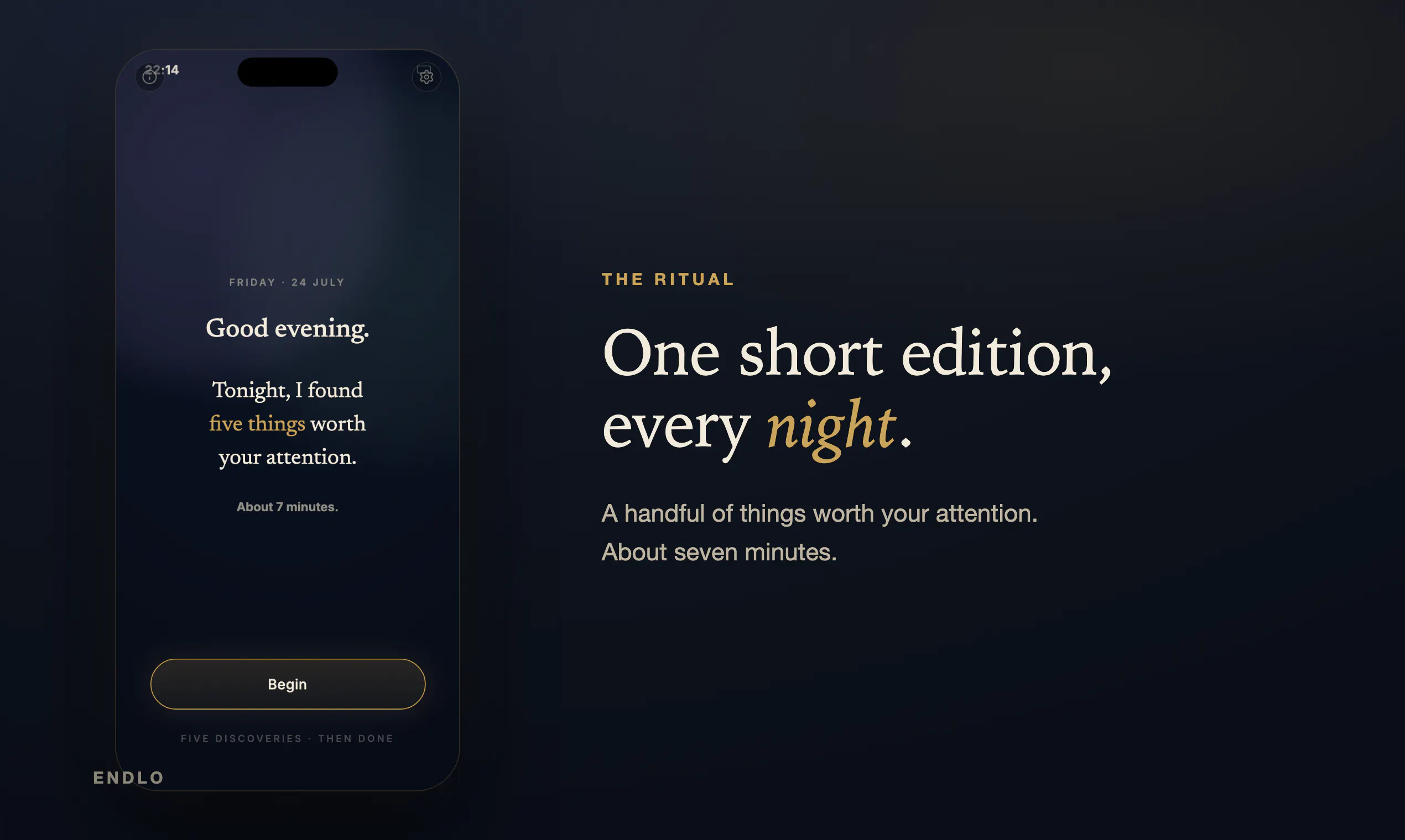 Endlo — five nightly reads that end gallery image