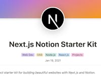 Next.js Notion Starter Kit media 1