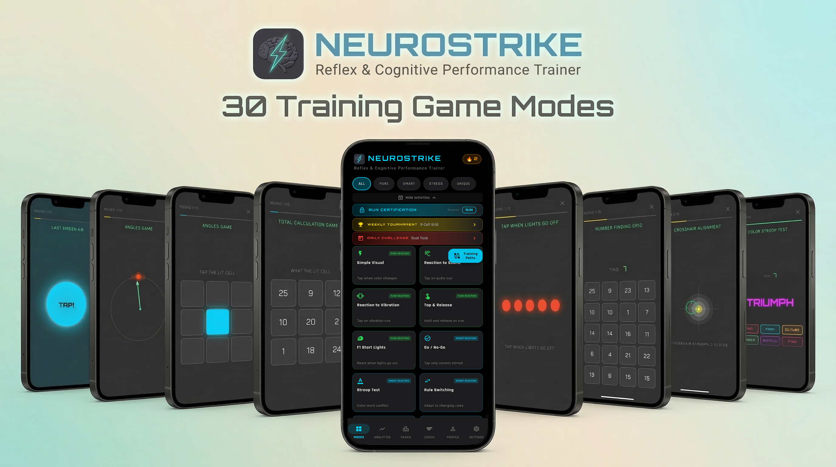 NeuroStrike: Reflex & Cognitive Training gallery image